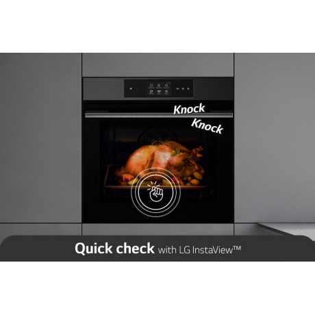 LG WSED7665B InstaView Μαύρος Εντοιχιζόμενος Φούρνος 76lt LG WSED7665B InstaView Μαύρος Εντοιχιζόμενος Φούρνος 76lt