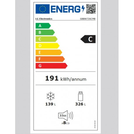 LG GBBW726CMB Ψυγειοκαταψύκτης 465lt Full No Frost 203cm Inox LG GBBW726CMB Ψυγειοκαταψύκτης 465lt Full No Frost 203cm Inox