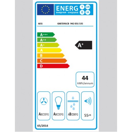 AEG GI87D91CB Απορροφητήρας Νησίδα 90cm Μαύρο AEG GI87D91CB Απορροφητήρας Νησίδα 90cm Μαύρο