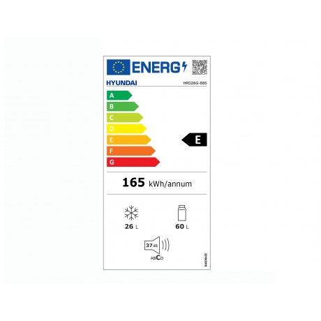 HYUNDAI HRD26G-88S Ψυγείο δίπορτο Less Frost 83.3cm Ασημί