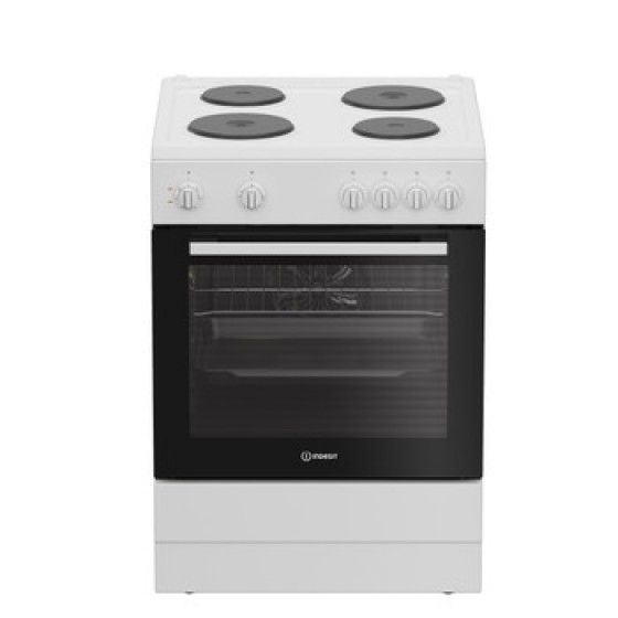 INDESIT I6E5KMW Ελεύθερη Κουζίνα με Εμαγιέ Εστίες 60cm