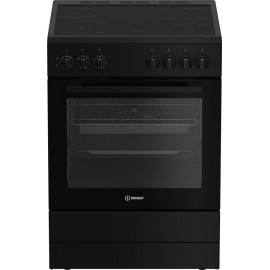 INDESIT I6V5PCB Ελεύθερη Κουζίνα με Κεραμικές Εστίες 60cm Μαύρο