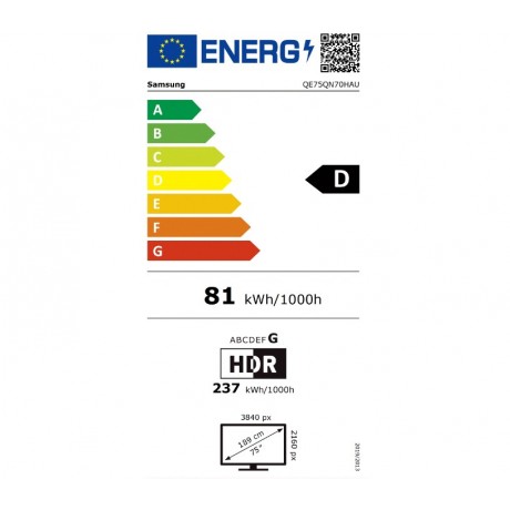 SAMSUNG Neo QLED 4K QE75QN70HAUXXH 75" Τηλεόραση SAMSUNG Neo QLED 4K QE75QN70HAUXXH 75" Τηλεόραση