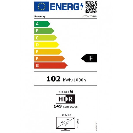 SAMSUNG MINI LED M70H 4K UE65M70HAUXXH AI 65" Τηλεόραση SAMSUNG MINI LED M70H 4K UE65M70HAUXXH AI 65" Τηλεόραση