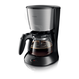 Philips Daily Collection HD 7462/20 Καφετιέρα φίλτρου, 1000W, Χρώμα ανοξείδωτο ατσάλι & μαύρο