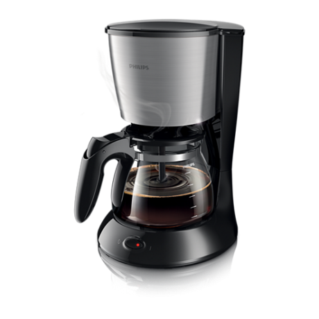 Philips Daily Collection HD 7462/20 Καφετιέρα φίλτρου, 1000W, Χρώμα ανοξείδωτο ατσάλι & μαύρο