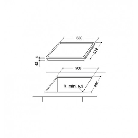 Whirlpool AKT 8090 LX Αυτόνομη Κεραμική Εστία