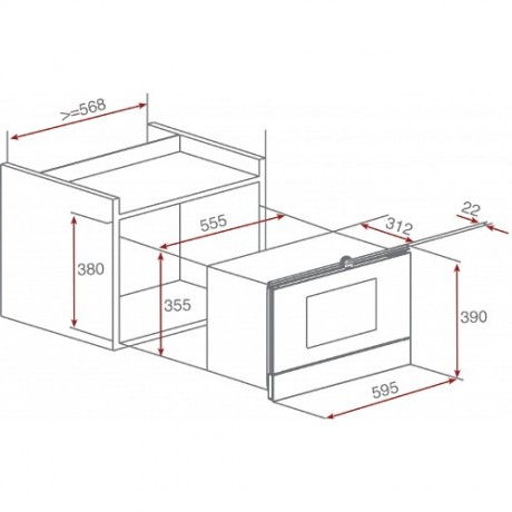 Teka MWR 22 BI Anthracite 22 Λίτρα, 850 W Ανθρακί   