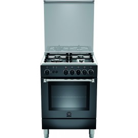 La Germania AM6 4C 81 C NE Φούρνος Αερίου Με Αέρα Μαύρο Ματ 