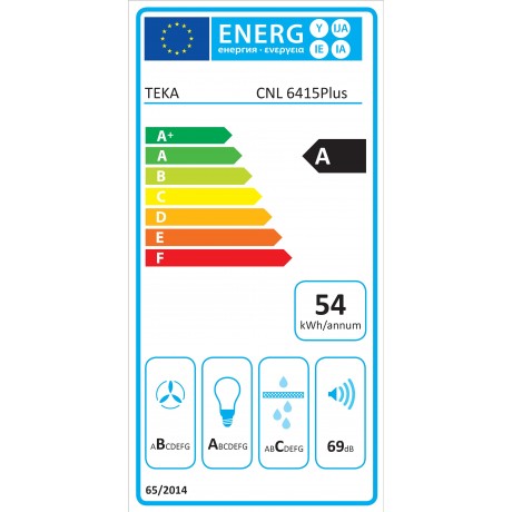 Teka CNL 6415 Plus Συρόμενος Απορροφητήρας 60cm Inox  