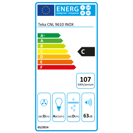 Teka CNL 9610 Συρόμενος Απορροφητήρας 90cm Inox