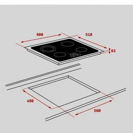 Teka TZ 6415 Κεραμικό Πλατώ Εστιών