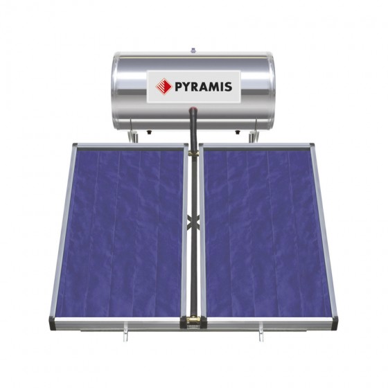 Pyramis Ηλιακός Θερμοσίφωνας 160lt/3m² Glass Τριπλής Ενέργειας με Επιλεκτικό Συλλέκτη 026001205