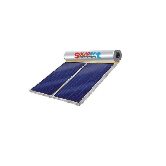 Assos Solarnet E200lt/4m² Glass Διπλής Ενέργειας Επιλεκτικός 
