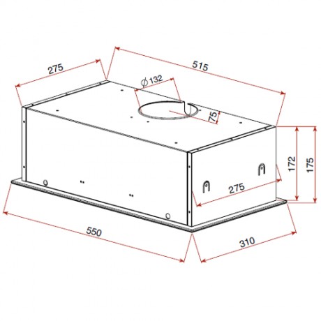 Teka GFG2 Μηχανισμός Απορρόφησης 55cm Λευκός